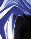 Buntglas blau